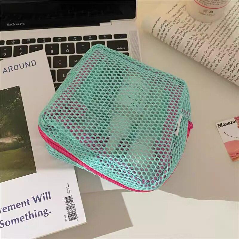 Dopamine Mini Mesh Travel Toiletry & Makeup Bag Standard
