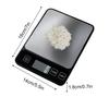 10kg/1g Kitchen Scale LCD Digital Display Electronic Table Scale Baking Gram Weight Scales For Personal Healthy Diet Food Scale