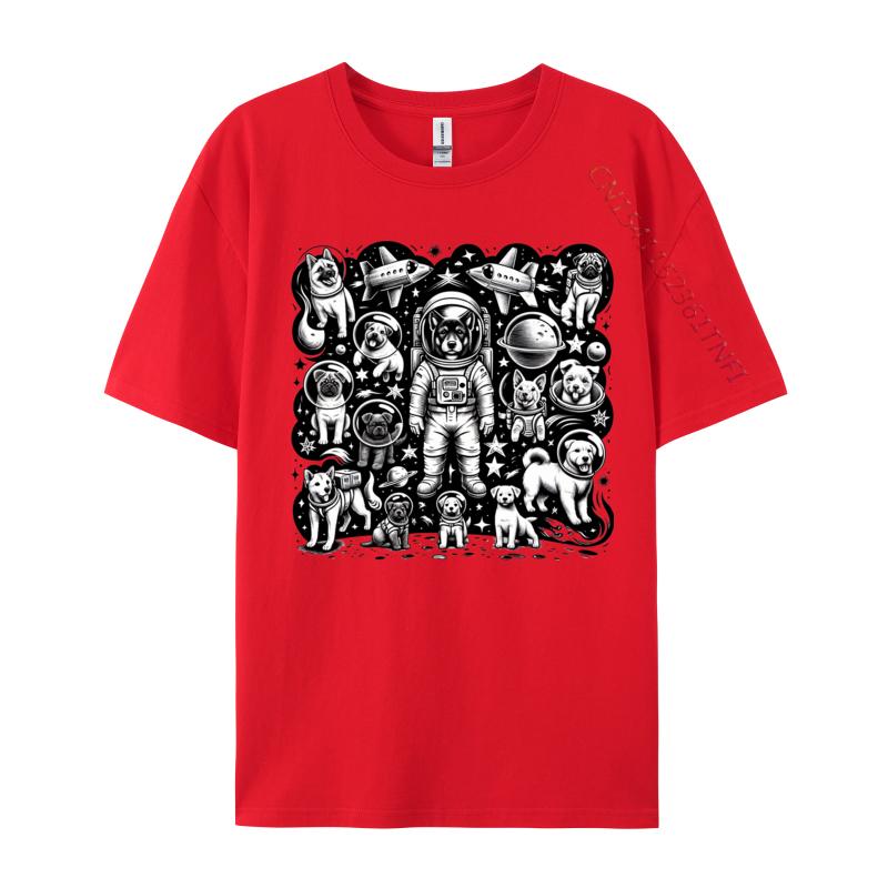 Galaxy Full Of Dogs And Spaceships Tshirts Latest Camisa T Shirts Student Tops Shirt Tshirts Novelty