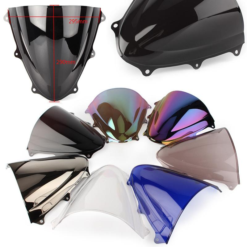 Windshield Double Bubble  Windscreen Fit For Suzuki GSXR 600 750 2011 2012 2013 2014 2015 2016 2017 2018 2019 2020 2021 2022 ABS