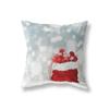 Christmas Theme Snowman Reindeer Print Pattern Cushion Cover Home Living Room Sofa Decoration Square Pillow
