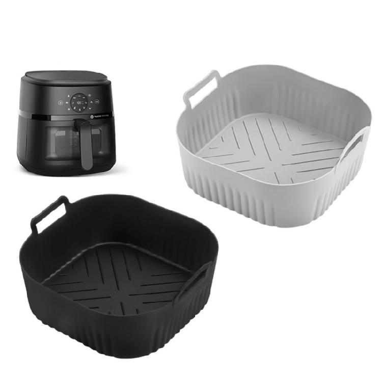 2Pcs Air Frying Machine Liners Silicone Liners Reusable Basket Liners Replacement for NA229 220 Basket Kitchen Accessories