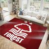 Nottingham Forest Design Kristall Samt Teppich Gemütlich Nicht?Rutschfester Teppich mit Aufdruck für Schlafzimmer Wohnzimmer Eingang
