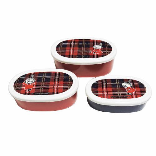 

Skater Antibacterial Lunch Box Storage Containers, Set of 3, Little My Check Design, Girl, Made in Japan (SRS3SAG-A)