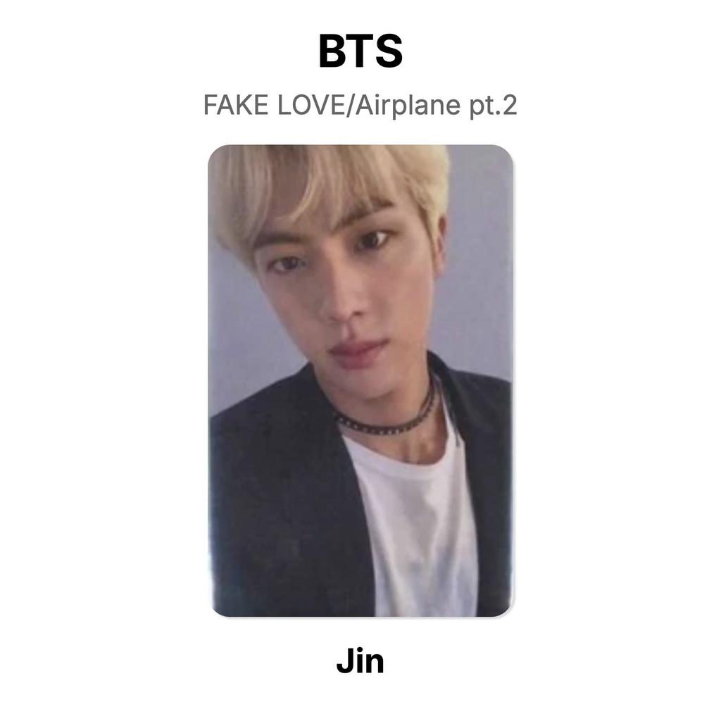 BTS AMORE FALSO/Aereo pt.2 Fotocarta Ufficiale