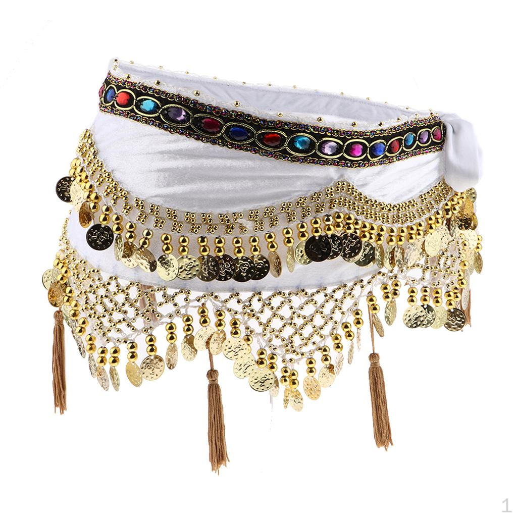 Belly Dance Hip Scarf Wrap Belt Indian Dancer Skirt Latin Costumes