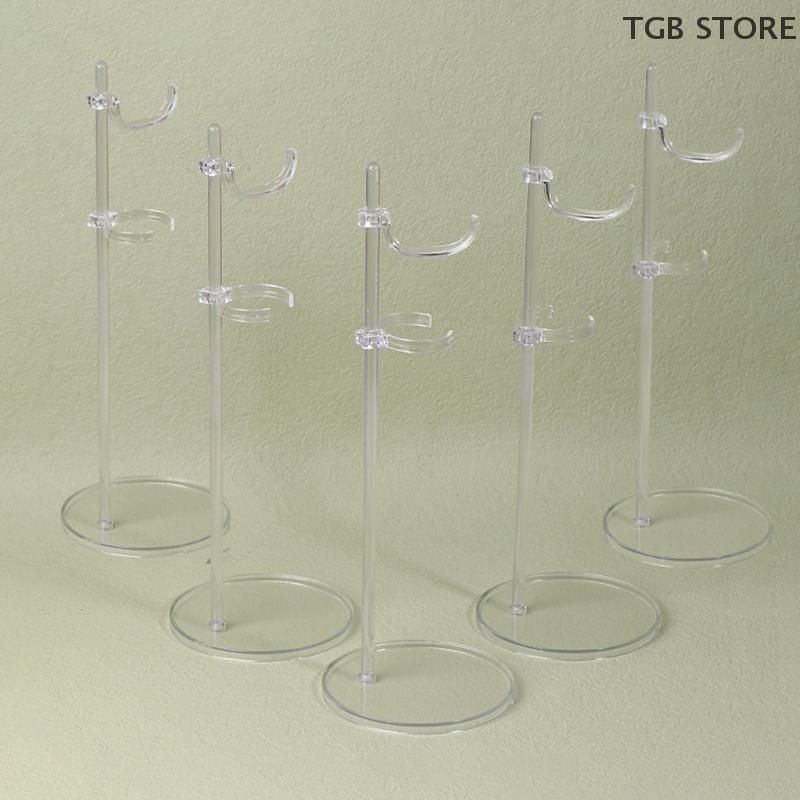 5Pcs Adjust Universal Transparent Doll Holding Stands Doll Display Rack Mannequin Model Stand Doll Dress Support