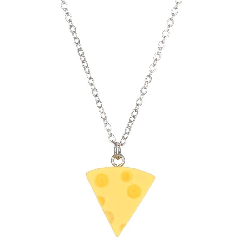 

Simulation Cheese Pendant Choker Unique and Playful Design Pendant Choker Fashion Style Neck Jewelry for Women Girls 1