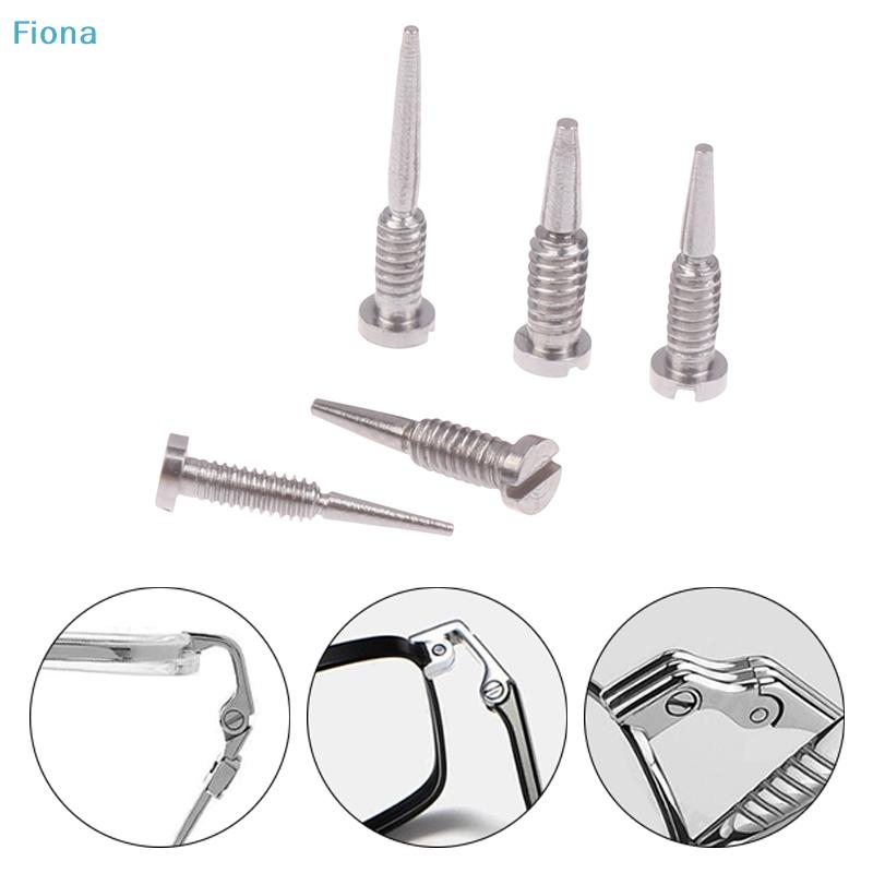 100Pcs Glasses Spring Hinge Screws Optical Eyewear Accessories Pointed End Self Aligning Screw Repair Supplies