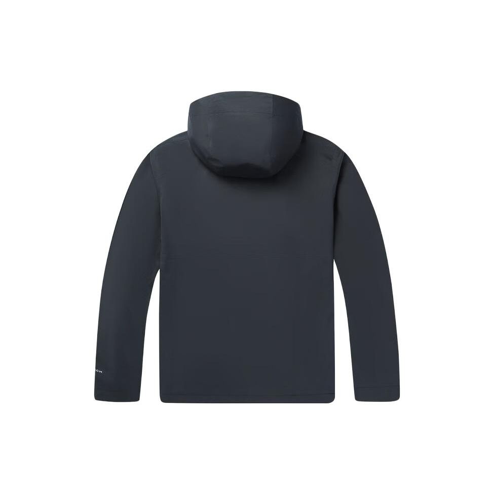 Columbia Solid Color Logo Hooded Thermal Three-In-One Down Inner Jacket Unisex Jacket Black XE5268-010