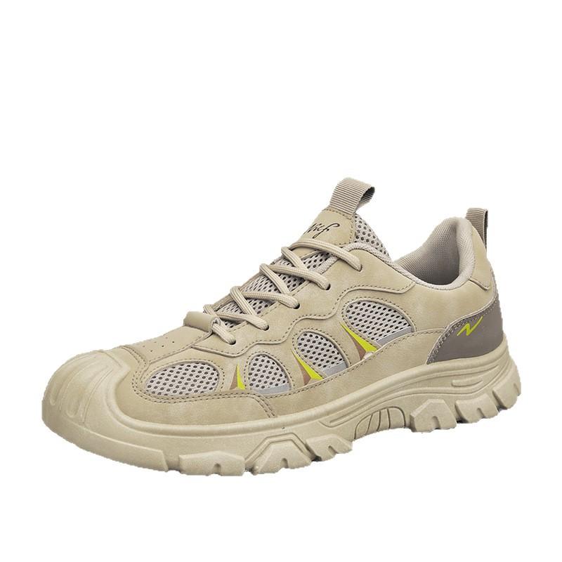 Men's personality casual tooling shoes youth low-top lace-up hiking shoes spring fashion trendy outdoor sports shoes