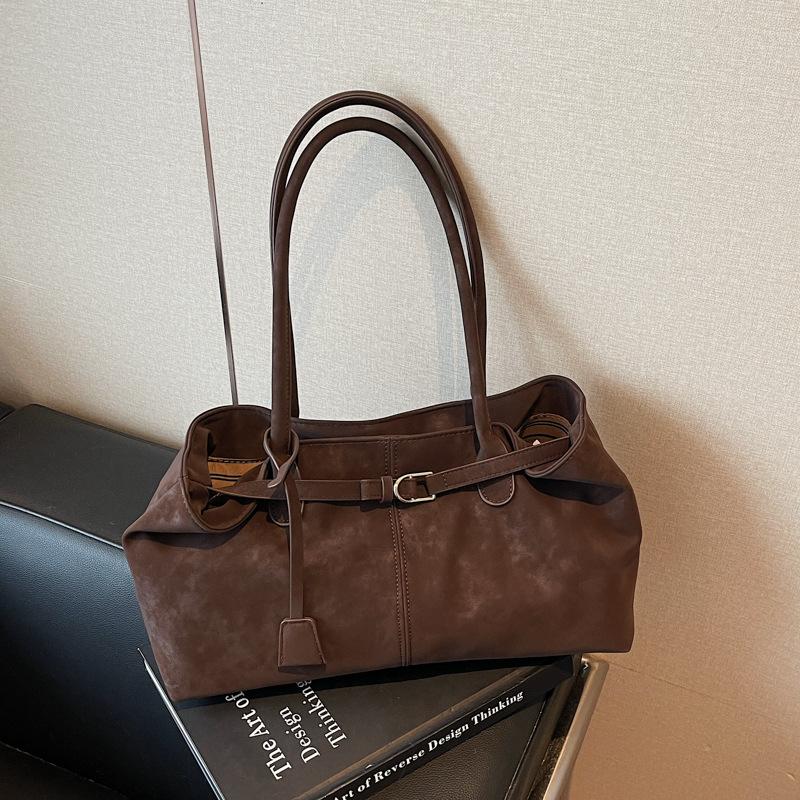Autumn and Winter Retro Large-capacity Commuter Tote Bag Women's Bag New Fashion Shoulder Underarm Bag Handbag