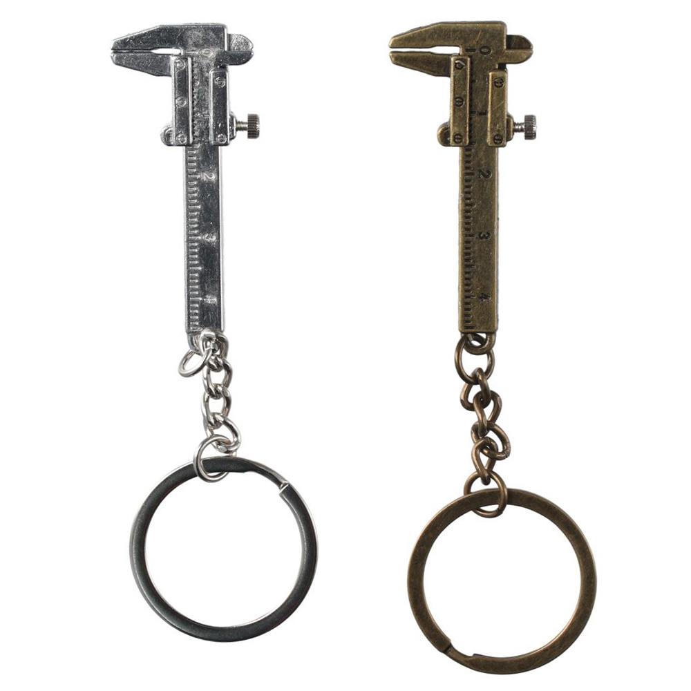 Professional Metal Movable Vernier Caliper 0-40mm Small Mini Key Chain Pocket Caliper Keyring Men Women
