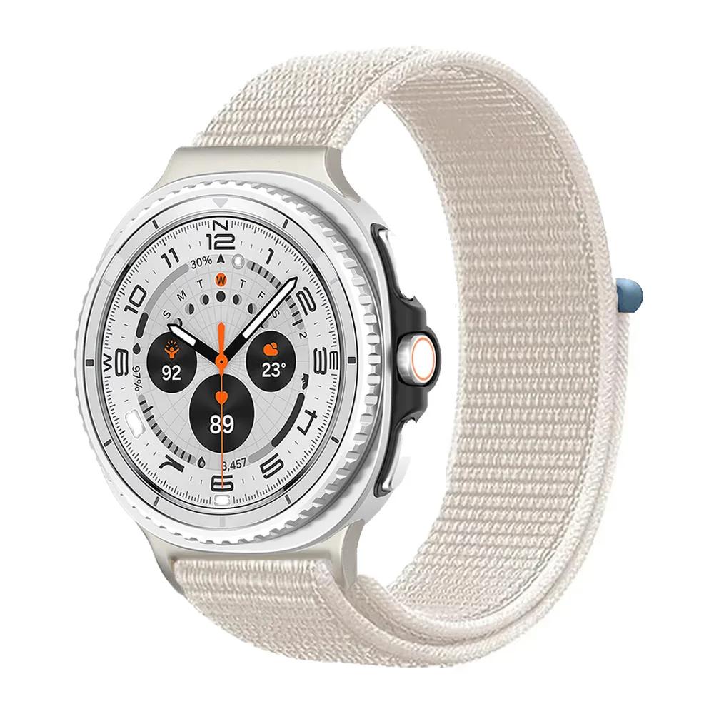 Nylon Loop for Samsung Watch 8/8 Classic Band 40mm 44mm 46mm Accessories Sport Elastic Belt Brecelet Correa Galaxy Watch 8 Strap