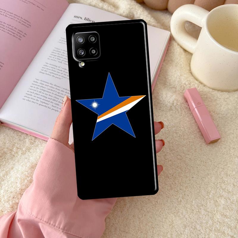 Marshall Islands Flag Case For Samsung Galaxy A54 A34 A14 A13 A51 A71 A33 A53 A73 A12 A22 A32 A52 A72 A52S Cover