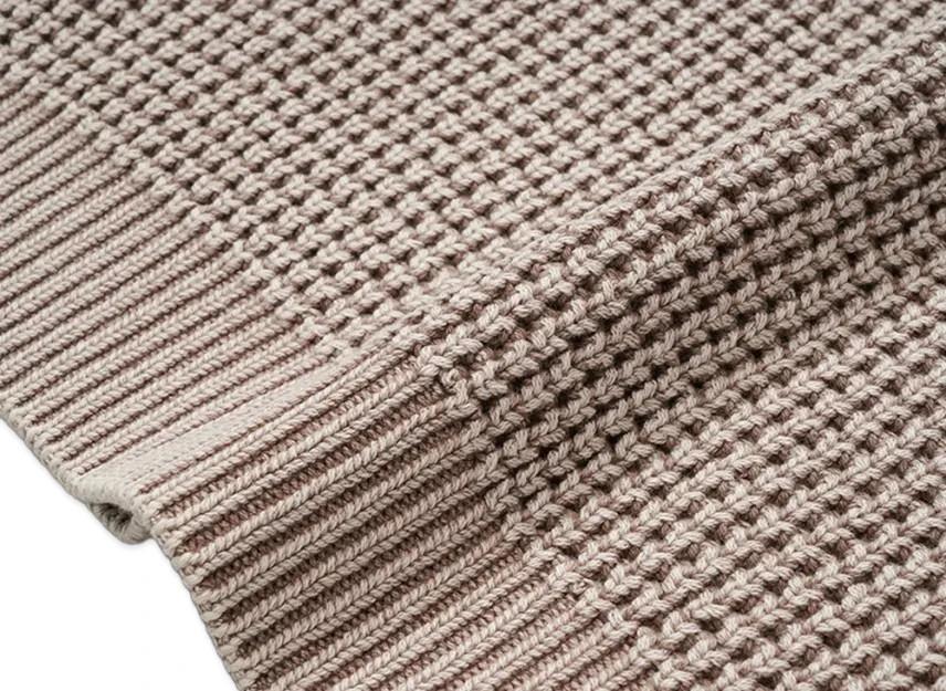 Supreme Washed Small Box Waffle Sweater "Light Brown"