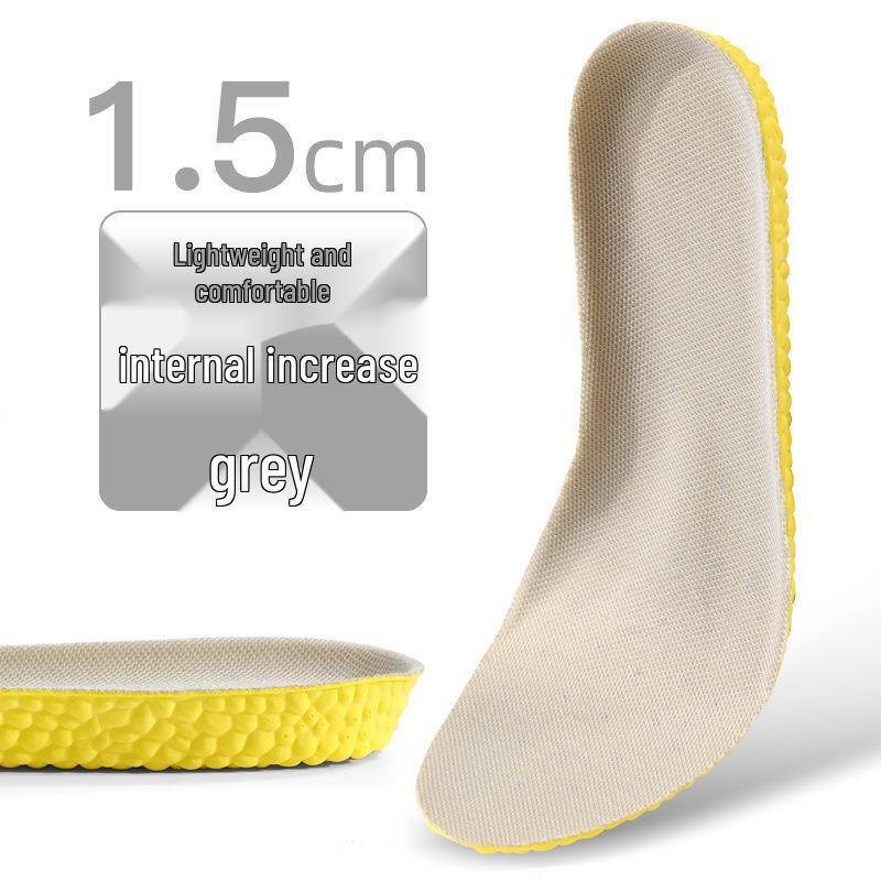 

Latex Height Boost Insoles for Men & Women: Invisible, Breathable, Sweat-Absorbing, Shock-Absorbing, Full-Length Comfort Pad Size 39-40