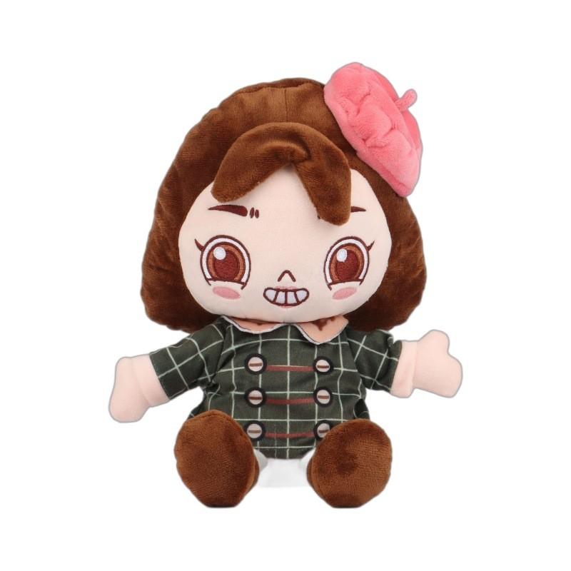 Misfortune Plush Little Toy Cute Cartoon Beret Girl Birthday Holiday Gift Doll