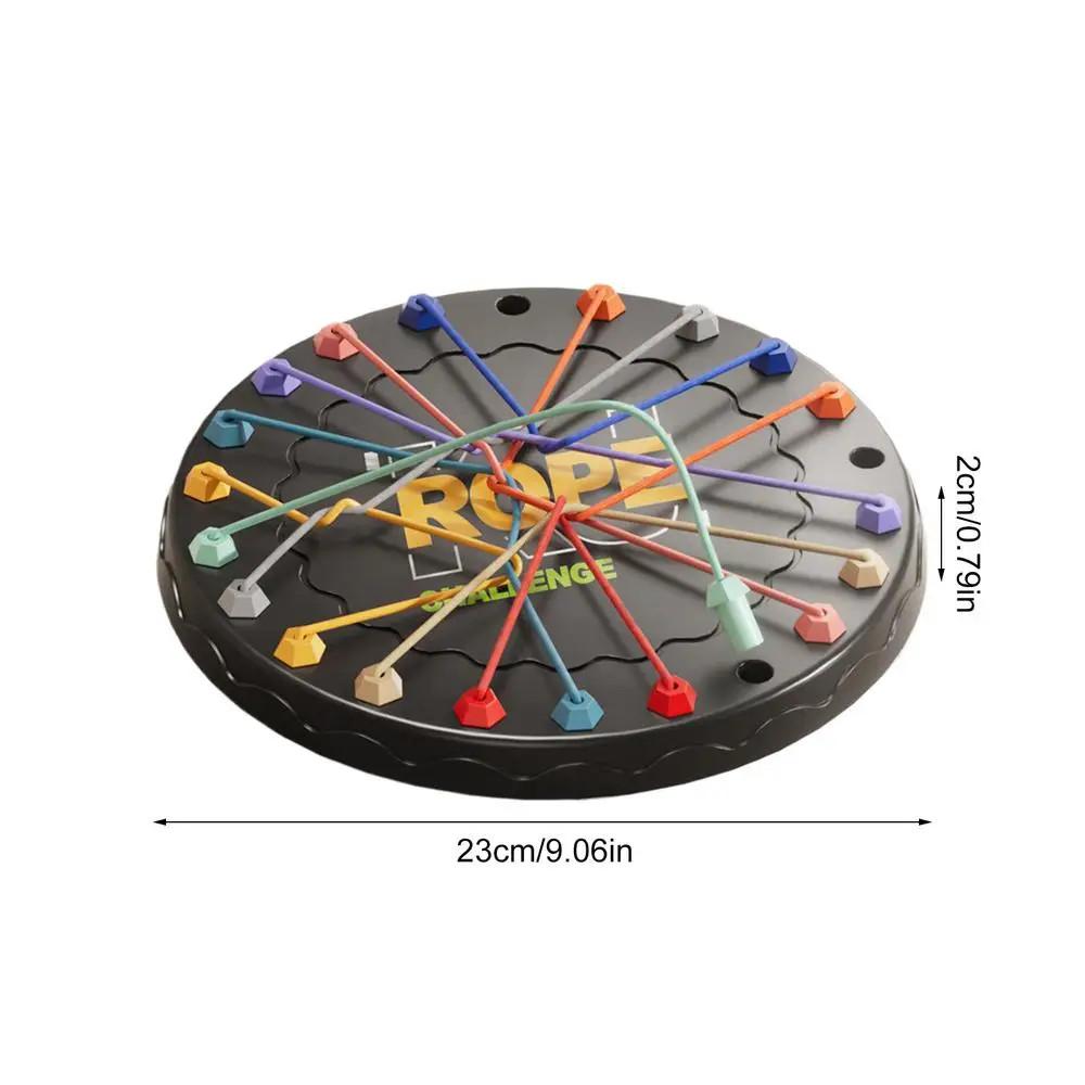 Kid Rope Knots Logical Thinking Board Game Thinking Challenge Strategy Table Game Toys Rope Untying Game for Kids 3+