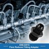A ABSOPRO Female Flare Reducer Hose Fitting Adapter AN8 AN10 Fuel Line Connector Aluminum Black