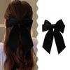 Vintage Large Velvet Bow Hairpins Barrettes Women Girls Wedding Long Ribbon Korean Hair Clip Hairgrip Hair Accessories