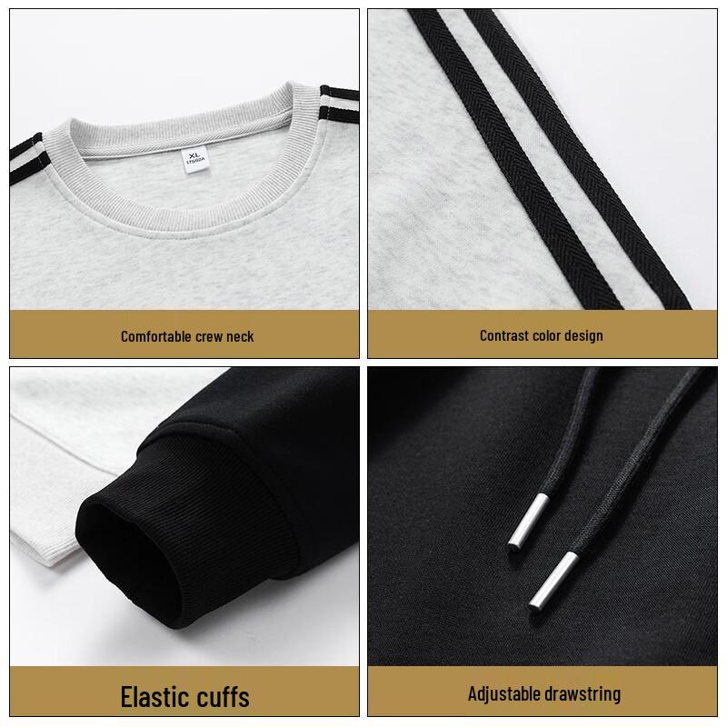 MiiOW Men's Casual Round Neck Sweatshirt