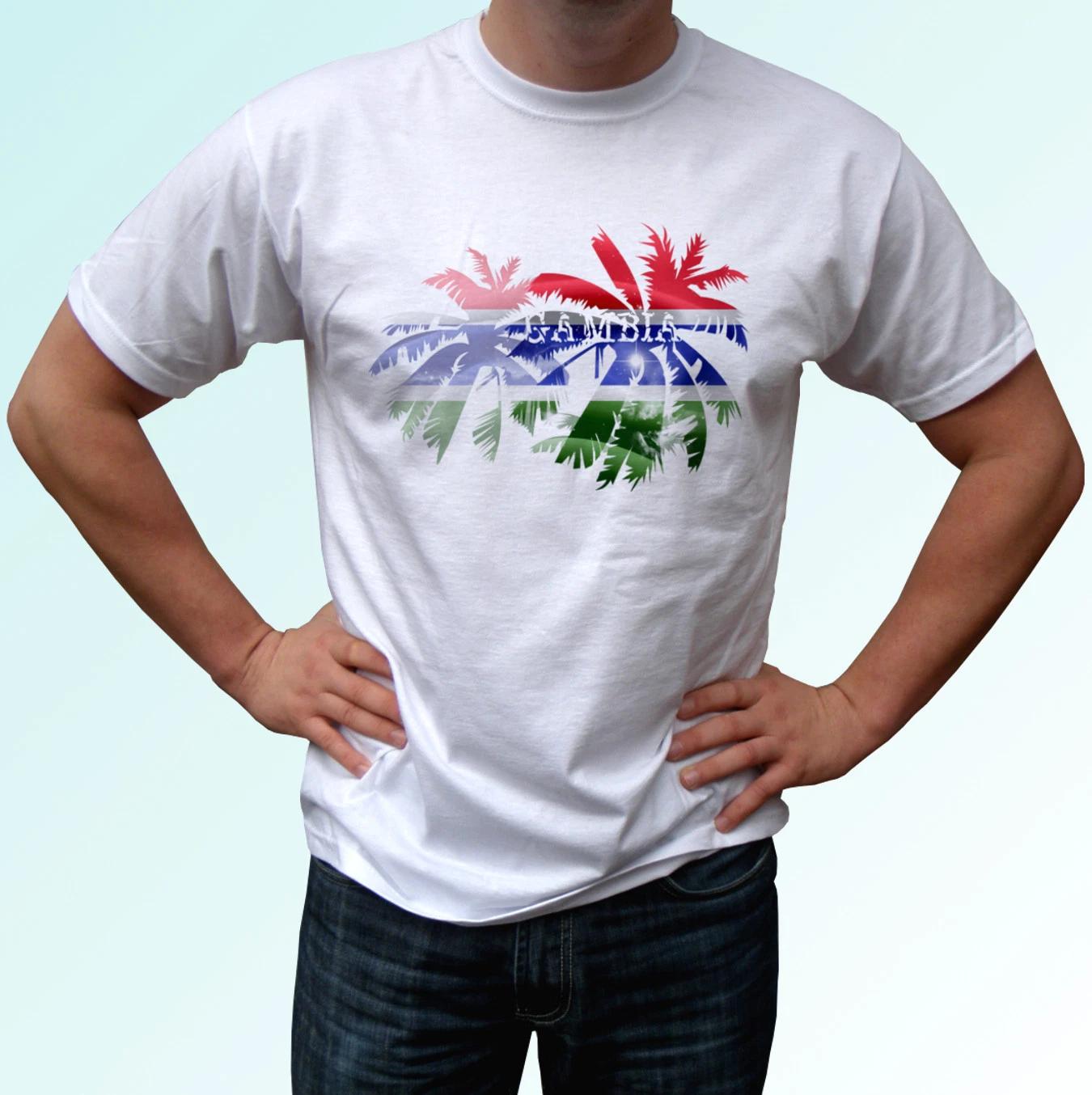 Gambia Palm flag - white kids boys T-Shirt holiday top Africa tee s s kids baby 100