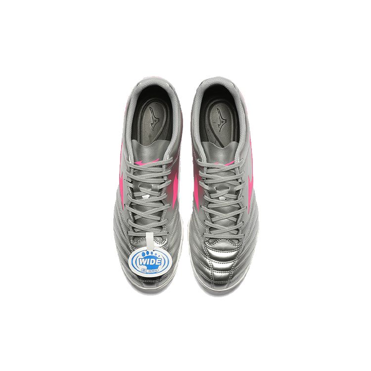 Mizuno Monarcida Neo Competition TF Men Soccer Shoes Silver Pink P1GD210564