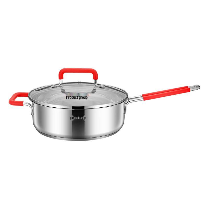 Pinye Jiangshan Red 24cm 304 Stainless Steel Frying Pan