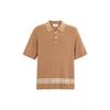 Polo Shirts Men's Brown Polo Collar Moderate CO835-BRN