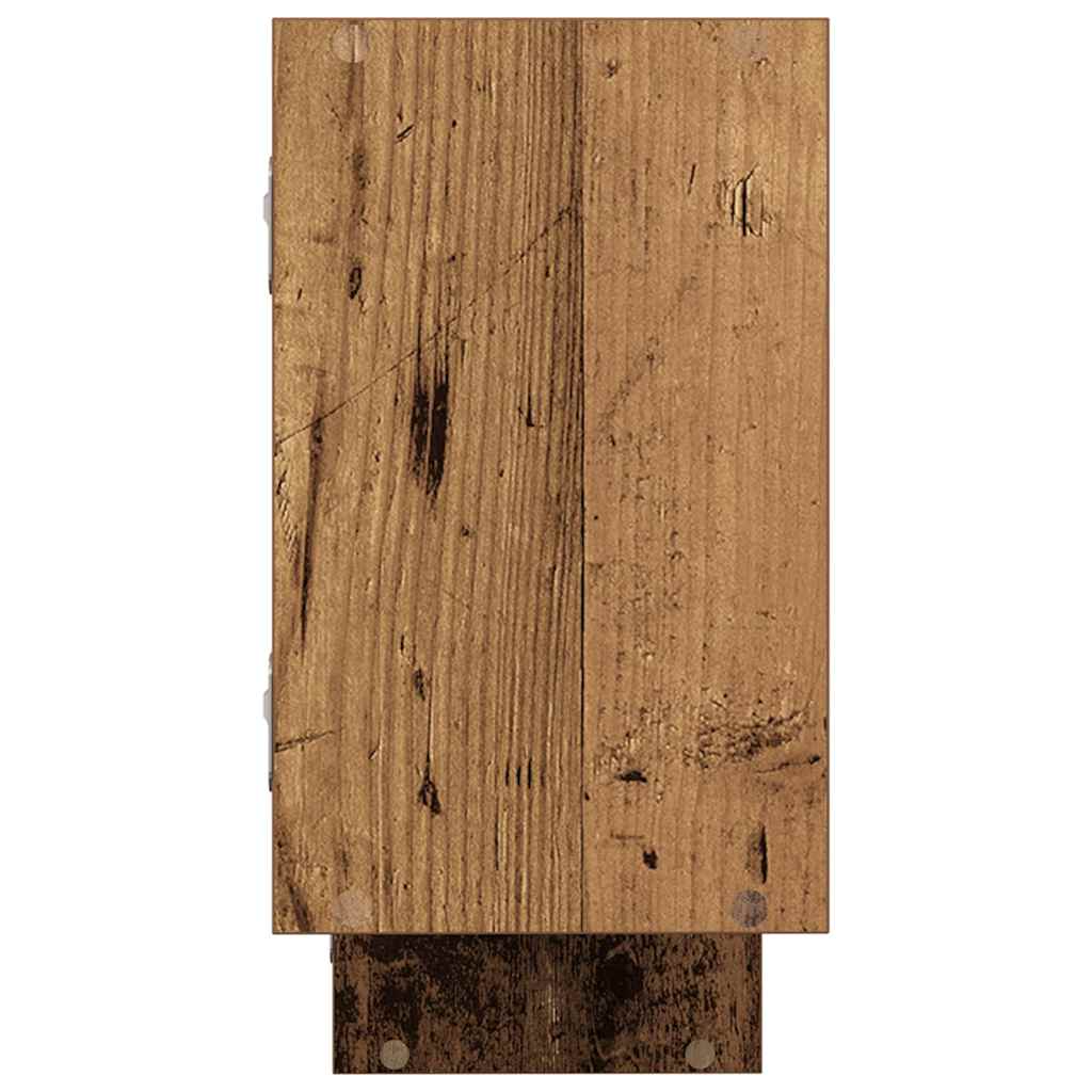 Cube Shelf with 5 Compartments Rustic Wood Effect Engineered Wood