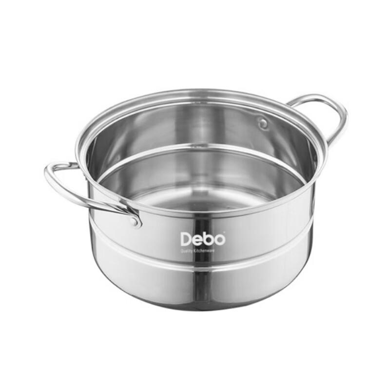 Debo Sibelle DEP-721 28cm Doppelschichtiger Mehrzweck-Suppendampfgarer aus Edelstahl