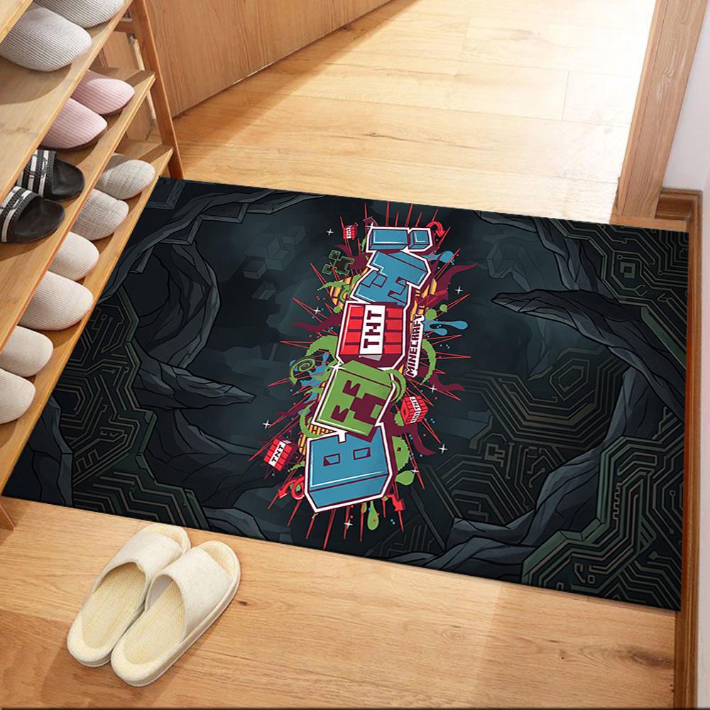 Minecraft 478 Carpet Suitable for Hallway Study room Kitchen Living Rooms Anti-slip Rug Anime Office Decor Perfect Birthday/Christmas Gift Idea