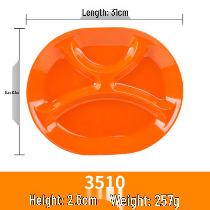 

Melamine Divided Lunch Tray