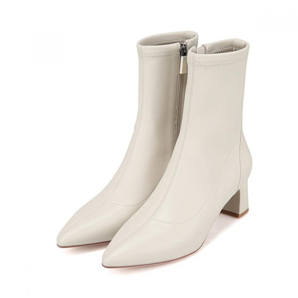 Barbara Leather Daily Stretch Ankle Boots 5.5cm Bbi876iv 255mm