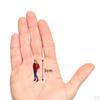 1/8 Diorama Painted People Character w/ Backpack Doll for Micro Scene DIY Model Ornament cm