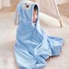 Children's Bath Towels Cape Coral Fleece Baby Baby Hooded Cape Bathrobe Beach Cartoon Can Be Worn Wrap Absorbent