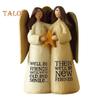 Angel Ornament Exquisite Workmanship Friendship Angel Statue Resin Angel Sculpture for Home