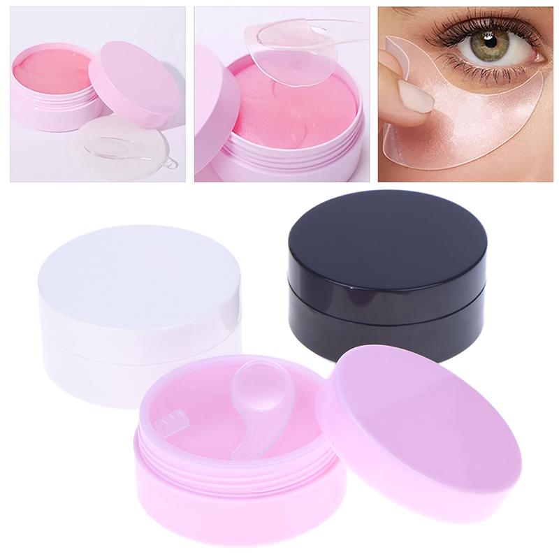 100g leeres Weithalsglas mit Löffel – Flacher Reisebehälter für Augenmasken, Körpercreme und Lotion