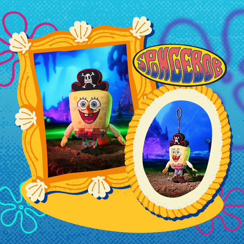 Potdemiel Spongebob Squarepants Pirate Series Plush Dolls Patrick Star Keychain Pendant Collectible Gift For Kids Anime Fans