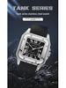 Hollow Stripes Santos Men's Automatic Mechanical Watch - Large Dial, Waterproof