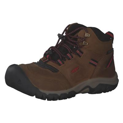 KEEN Kids Trekking Shoes RIDGE FLEX MID WP Ridge Flex Mid Waterproof CARPET Cm (15.0-19.5cm) BISON/RED 16.0