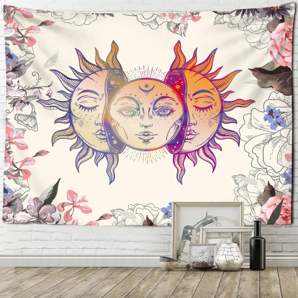 Psychedelic Skull Tapestry Grim Reaper Hippie Witchcraft Wall Hanging Abstract Wall Background Dormitory Decor