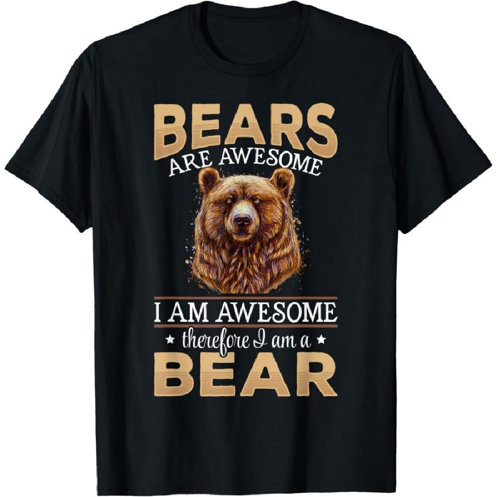 

Brown Bear Grizzly Animals - Bears are Awesome T-Shirt S