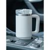 Tyeso Giant Large Capacity Insulated Cup Stainless Steel Car Ice Cup with Straw Cold-Keeping Coffee Cup