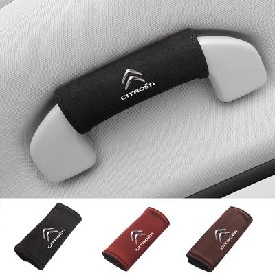 Car Interior Roof Handle Cover Suede Roof Grab Handle Grip For C3 C4 C5 C1 C2 Berlingo Celysee Xsara Picasso Accessories