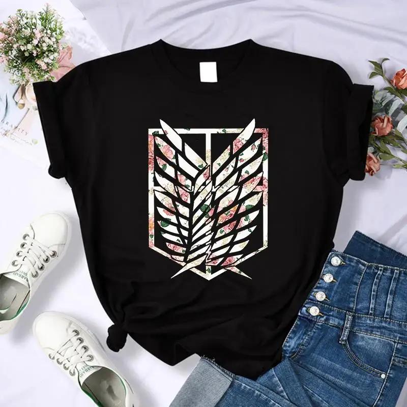 Japanese Anime Attack on Titan Graphic Print T Shirt Unisex Casual Fashion Short Sleeve Plus Size T Shirt Women 62449