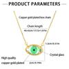 Schmuck Augen Schlüsselbein Kette Verstellbar Glas Pullover Kette Coole Dämonen Augen Halskette Mädchen