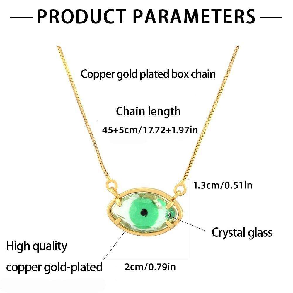 Schmuck Augen Schlüsselbein Kette Verstellbar Glas Pullover Kette Coole Dämonen Augen Halskette Mädchen