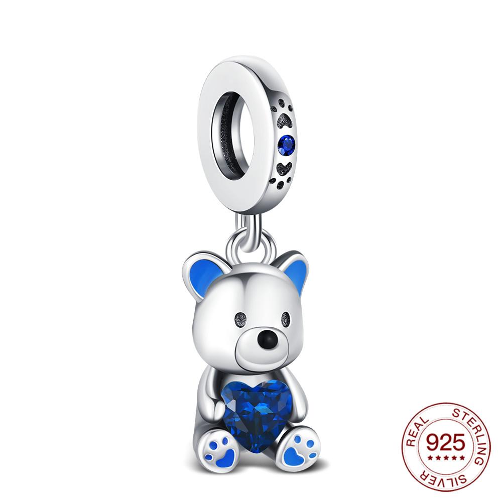 Copper Cats And Dogs Charms Beads Cute Pendants Fit Original Bracelet Diy For Friend'S Jewelry Love Gifts